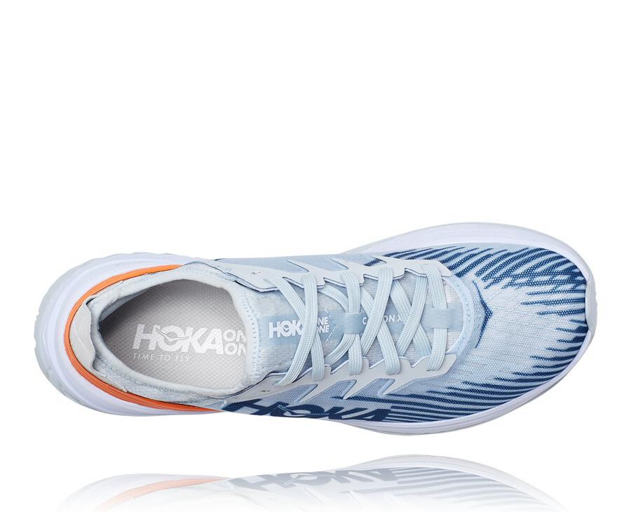 Hoka One One Koşu Ayakkabısı Kadın Beyaz/Mavi - Carbon X-Spe - AY2375846